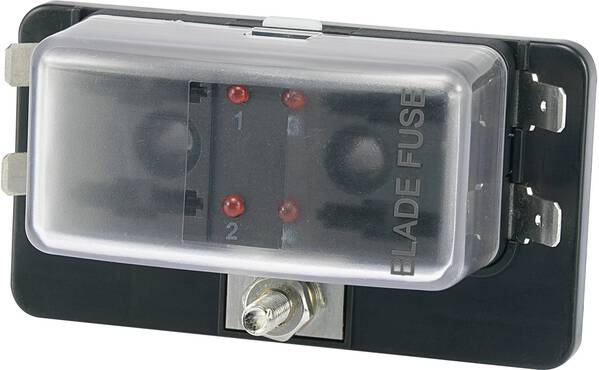 TRU COMPONENTS TC-R3-76-01-3L104 KFZ-Sicherungshalter mit Statusanzeige Passend für (Sicherungen) Flachsicherung Standar