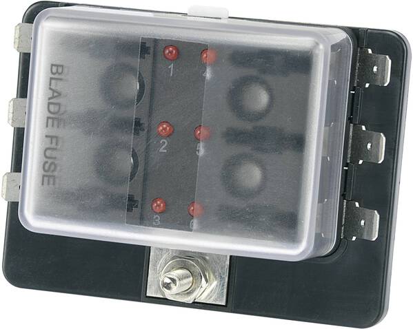 TRU COMPONENTS TC-R3-76-01-3L106 KFZ-Sicherungshalter mit Statusanzeige Passend für (Sicherungen) Flachsicherung Standar
