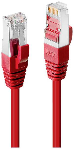 LINDY 45625 RJ45 Netzwerkkabel, Patchkabel CAT 6 S/STP 5.00 m Rot 1 St.