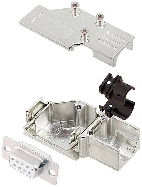 encitech DCMR09-FK-DBS-W-K 6355-8065-11 D-SUB Buchsenleisten-Set 90 ° Polzahl: 9 Lötkelch 1 St.