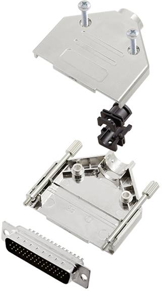 TRU COMPONENTS TCDTPKM25HDP44K 7709052-SR D-SUB Stiftleisten-Set 180 ° Polzahl: 44 Lötkelch 1 St.