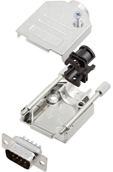 TRU COMPONENTS TCDTZK09DMPK 7709108 D-SUB Stiftleisten-Set 180 ° Polzahl: 9 Lötkelch 1 St.