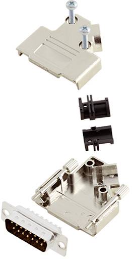 TRU COMPONENTS TCD45PKM15DMPK 7709152 D-SUB Stiftleisten-Set 45 ° Polzahl: 15 Lötkelch 1 St.