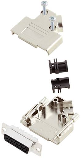 TRU COMPONENTS TCD45PKM15HDS26K 7709264 D-SUB Buchsenleisten-Set 45 ° Polzahl: 26 Lötkelch 1 St.