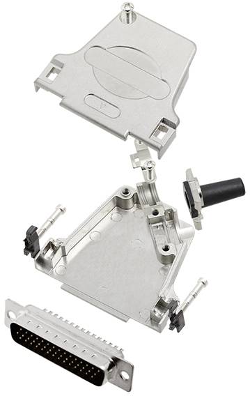 TRU COMPONENTS TCD45ZF25HDP44K 7709284 D-SUB Stiftleisten-Set 45 ° Polzahl: 44 Lötkelch 1 St.