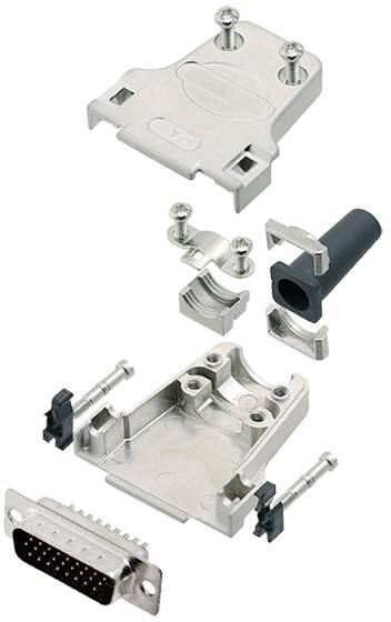TRU COMPONENTS TCDTZF15HDP26K 7709392 D-SUB Stiftleisten-Set 180 ° Polzahl: 26 Lötkelch 1 St.