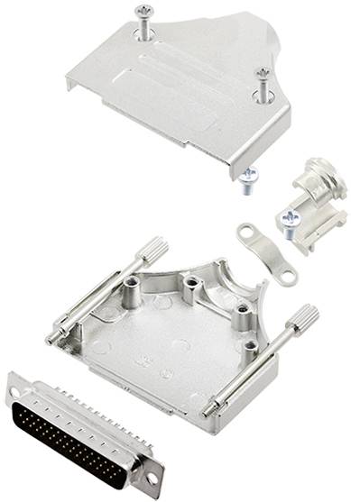 TRU COMPONENTS TCMHDM25HDP44K 7709632 D-SUB Stiftleisten-Set 180 ° Polzahl: 44 Lötkelch 1 St.