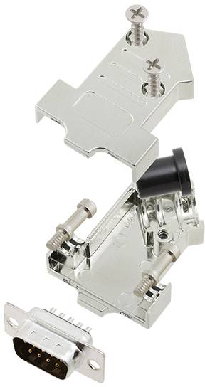 TRU COMPONENTS TCD45NT09MDMPK 7709864 D-SUB Stiftleisten-Set 45 ° Polzahl: 9 Lötkelch 1 St.