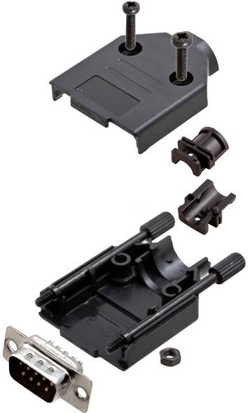 TRU COMPONENTS TCDTPKP09DMPK 7708820 D-SUB Stiftleisten-Set 180 ° Polzahl: 9 Lötkelch 1 St.