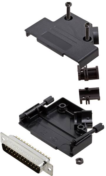 TRU COMPONENTS TCD45PKP25DMPK 7709932 D-SUB Stiftleisten-Set 45 ° Polzahl: 25 Lötkelch 1 St.