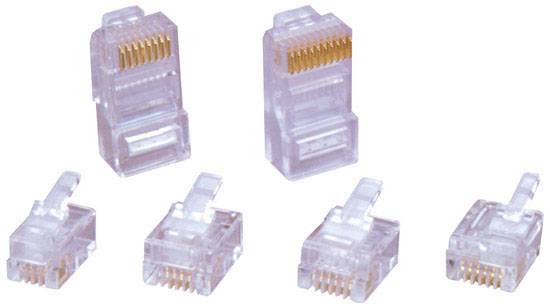 TRU COMPONENTS Western RJ 45 Steckverbinder 7712840 Stecker, gerade Polzahl Sensoren 8P8C 1 St.