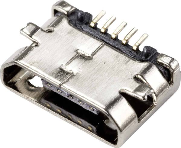 Einbaubuchse Micro-USB 2.0 Typ-B Buchse, Einbau horizontal Micro-USB 2.0 Typ-B TC-9201376 TRU COMPONENTS Inhalt: 1 St.