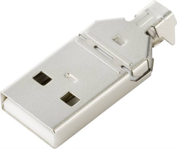 TRU COMPONENTS TC-9741696 USB 2.0 Stecker A Männlich, FU-Typ Inhalt: 1 St.