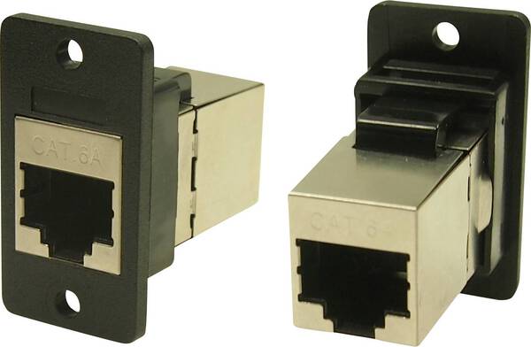 Cliff FM SLIM FT CAT6A SHLD 3.2 HOLE CP30625SX1 Adapter, Einbau Schwarz 1 St.