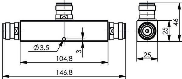 Telegärtner 100025434 100025434 N Power Splitter 1 St.