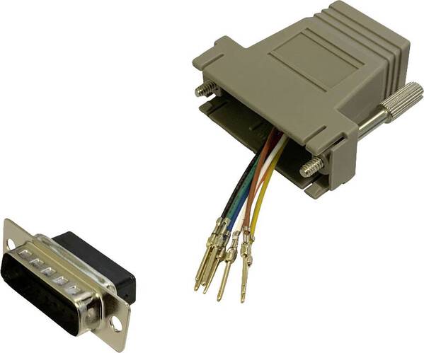 BKL Electronic 10121121 Adapter D-SUB-Stecker 15pol. - RJ45-Buchse 1 St. Single