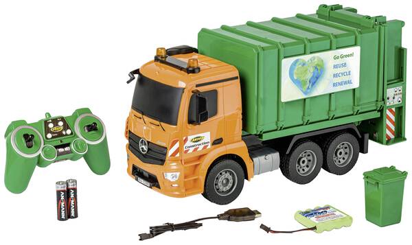 Carson Modellsport MB Arocs Müllwagen 1:20 RC Einsteiger Funktionsmodell LKW