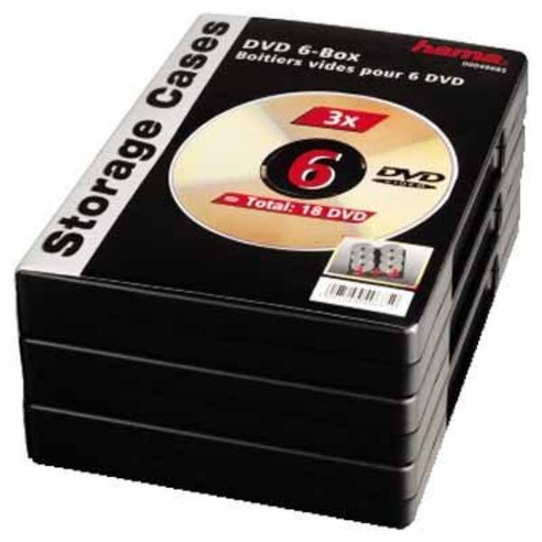 49685DVD 6ER-BOX 3-PACK - Schwarz