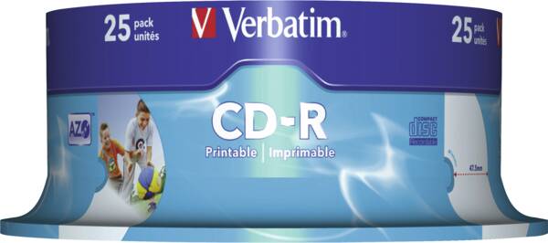 CD-R 700MB 52X 25er SP Photo Print