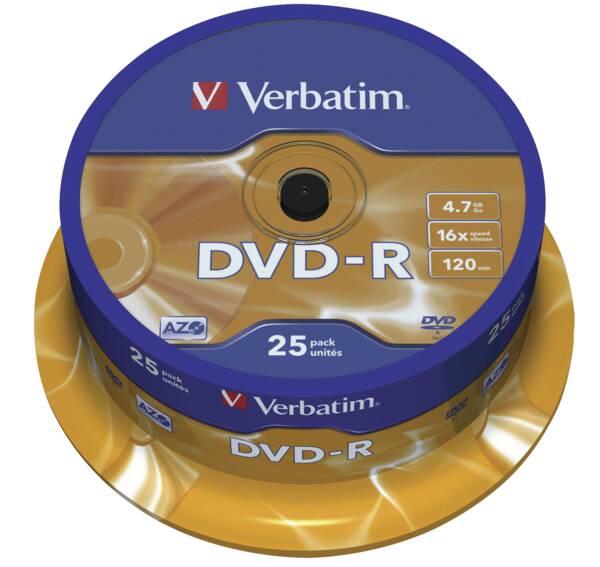 DVD-R 4,7GB 16X 25er SP