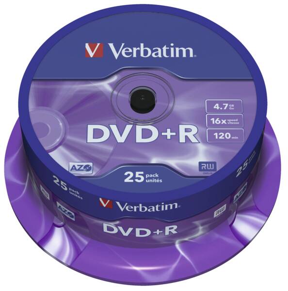 DVD+R 4,7GB 16X 25er SP