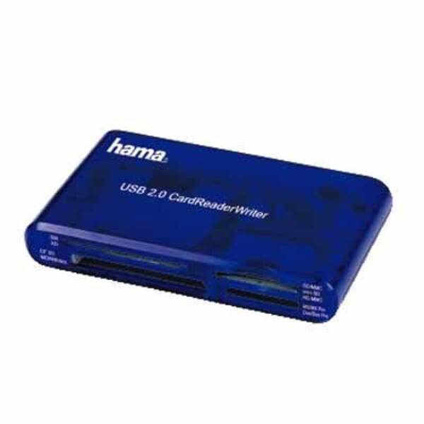 55348 CardReaderWriter 35in1, USB 2.0 - Blau