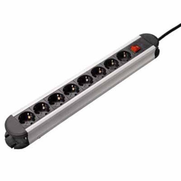47858 ALU STECKDOSENLEISTE 8F. - Aluminium