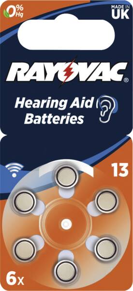 13 Hörgeräte Batterie 6er Blister / Rayovac