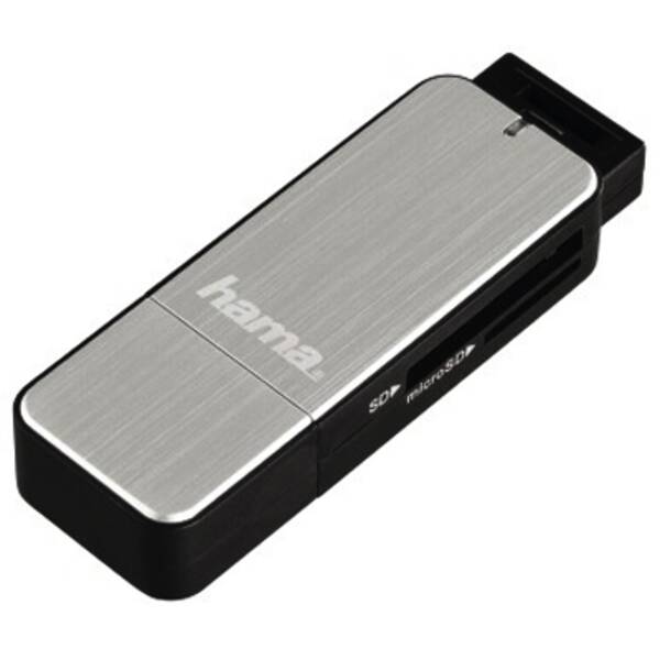 123900 USB3.0 K-LESER SIL SD/MSD - Schwarz-Silber