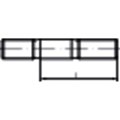 NOBRAND - Stiftschraube Einschraubende ≈ 2d DIN 835 Stahl 5.8 M8 x 35mm