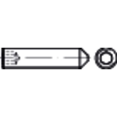 NOBRAND - Gewindestift mit ISK und Spitze DIN 914 Stahl 45 H verzinkt M16 x 2 x 20mm
