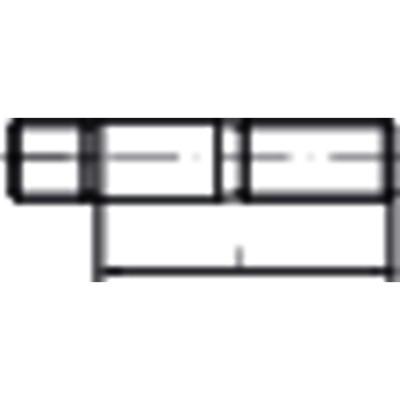 NOBRAND - Stiftschraube Einschraubende ≈ 1,25d DIN 939 Stahl 8.8 M6 x 16mm
