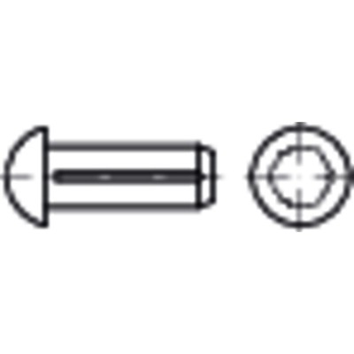 NOBRAND - Halbrundkerbnagel ISO 8746 Form A mit Fase Stahl blank ø2 x 4mm