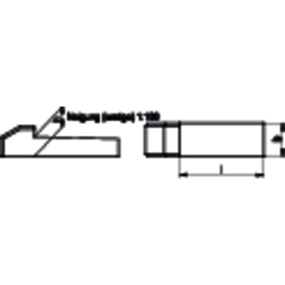 NOBRAND - Nasenkeile DIN 6887 Stahl C45+C blank ø10 90 x 8