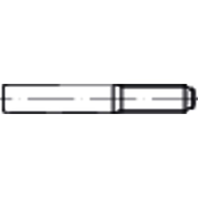 NOBRAND - Kegelstift m. konstant langem Gewindezapfen DIN 7977 Stahl 9S20K blank ø20x100mm