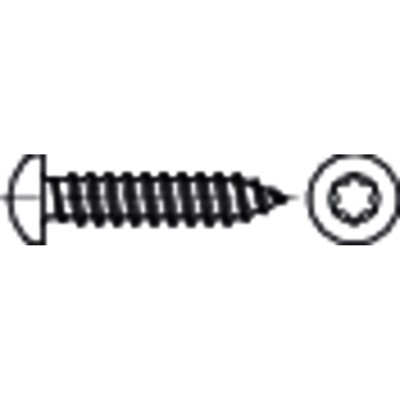 NOBRAND - Linsen-Blechschraube DIN 7981-C-T Stahl galvanisch verzinkt ø3,9 x 38mm