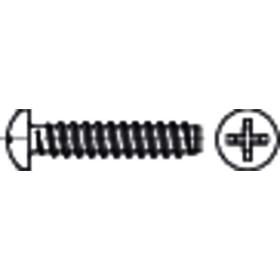 NOBRAND - Linsenkopf-Blechschraube Kreuzschlitz ISO 7049 Stahl F-H galZn 5,5x 32