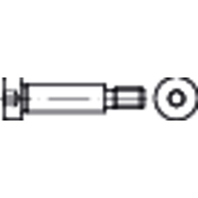 NOBRAND - Pass-Schulterschraube mit Innensechskant ISO 7379 Stahl 12.9 f9 8 M6 x 30mm