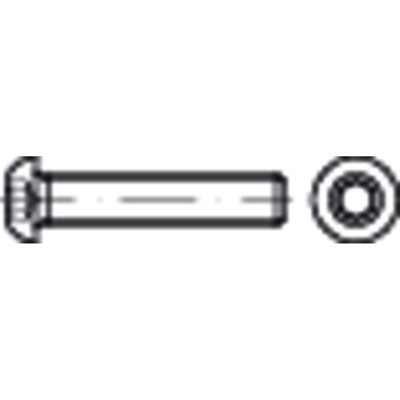 NOBRAND - Linsenschraube ISO 7380-1 Stahl 10.9 M8 x 12mm