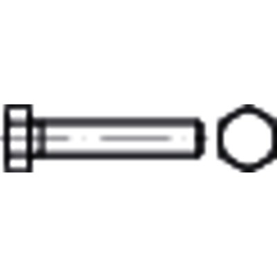 NOBRAND - Sechskantschraube Feingewinde bis Kopf ISO 8676 Stahl 10.9 galZn M12x1,25x 35