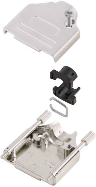 MH Connectors MHDTZK15-K 6560-0805-02 D-SUB Gehäuse Polzahl: 15 Metall 180 ° Silber 1 St.