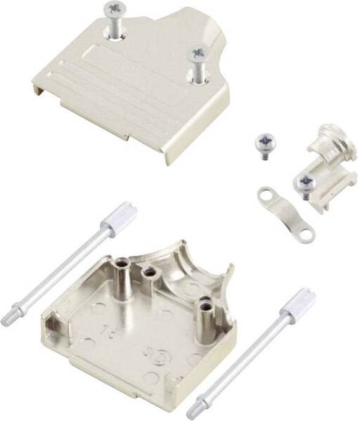 MH Connectors MHDM15-K 6560-0136-02 D-SUB Gehäuse Polzahl: 15 Metall 180 ° Silber 1 St.