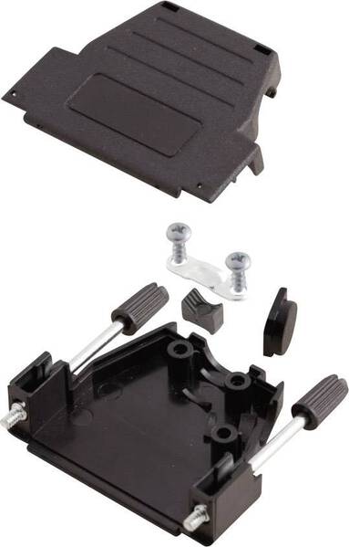 MH Connectors MHDSSK-P-25-L-K 6260-0107-03 D-SUB Gehäuse Polzahl: 25 Kunststoff 180 °, 45 ° Schwarz 1 St.