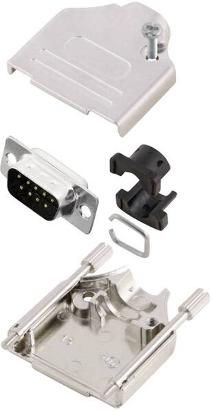 MH Connectors MHDTZK9-DB9P-K D-SUB Stiftleisten-Set 180 ° Polzahl: 9 Lötkelch 1 St.