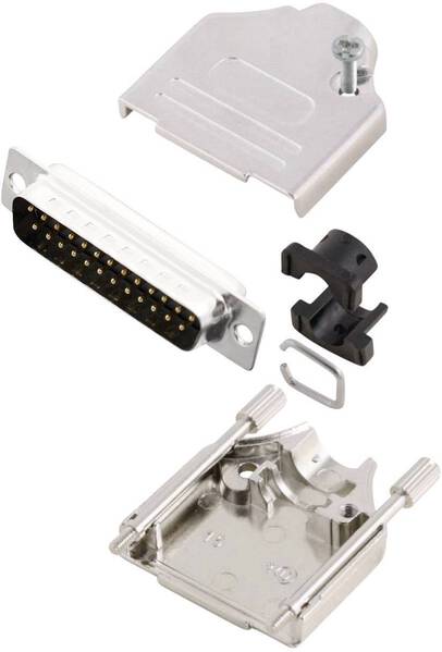 MH Connectors MHDTZK25-DB25P-K D-SUB Stiftleisten-Set 180 ° Polzahl: 25 Lötkelch 1 St.