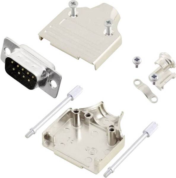 MH Connectors MHDM9-DB9P-K D-SUB Stiftleisten-Set 180 ° Polzahl: 9 Lötkelch 1 St.