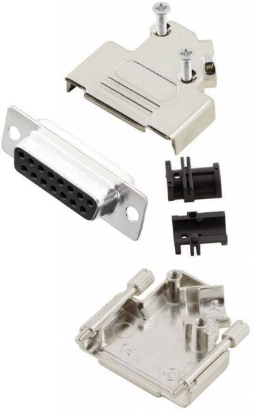 MH Connectors MHD45ZK15-DB15S-K D-SUB Buchsenleisten-Set 45 ° Polzahl: 15 Lötkelch 1 St.