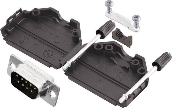 MH Connectors MHDPPK9-DB9P-K D-SUB Stiftleisten-Set 180 ° Polzahl: 9 Lötkelch 1 St.