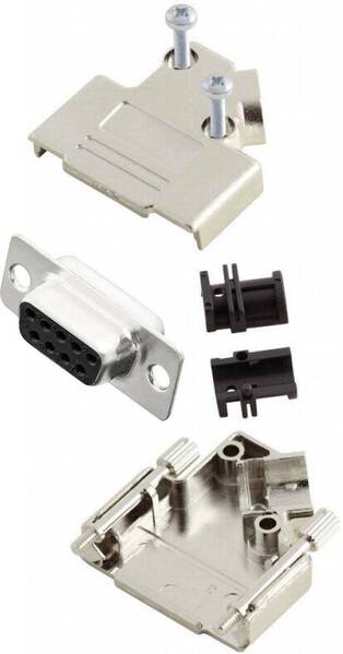 MH Connectors MHD45PK9-DB9S-K D-SUB Buchsenleisten-Set 45 ° Polzahl: 9 Lötkelch 1 St.