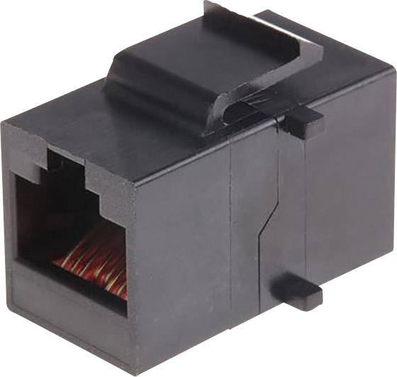 MH Connectors MH3101-CAT5E RJ45-Kupplung 2101-0115-03 Buchse, Einbau Schwarz 1 St.